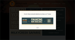 Desktop Screenshot of milkycreeksafaris.com